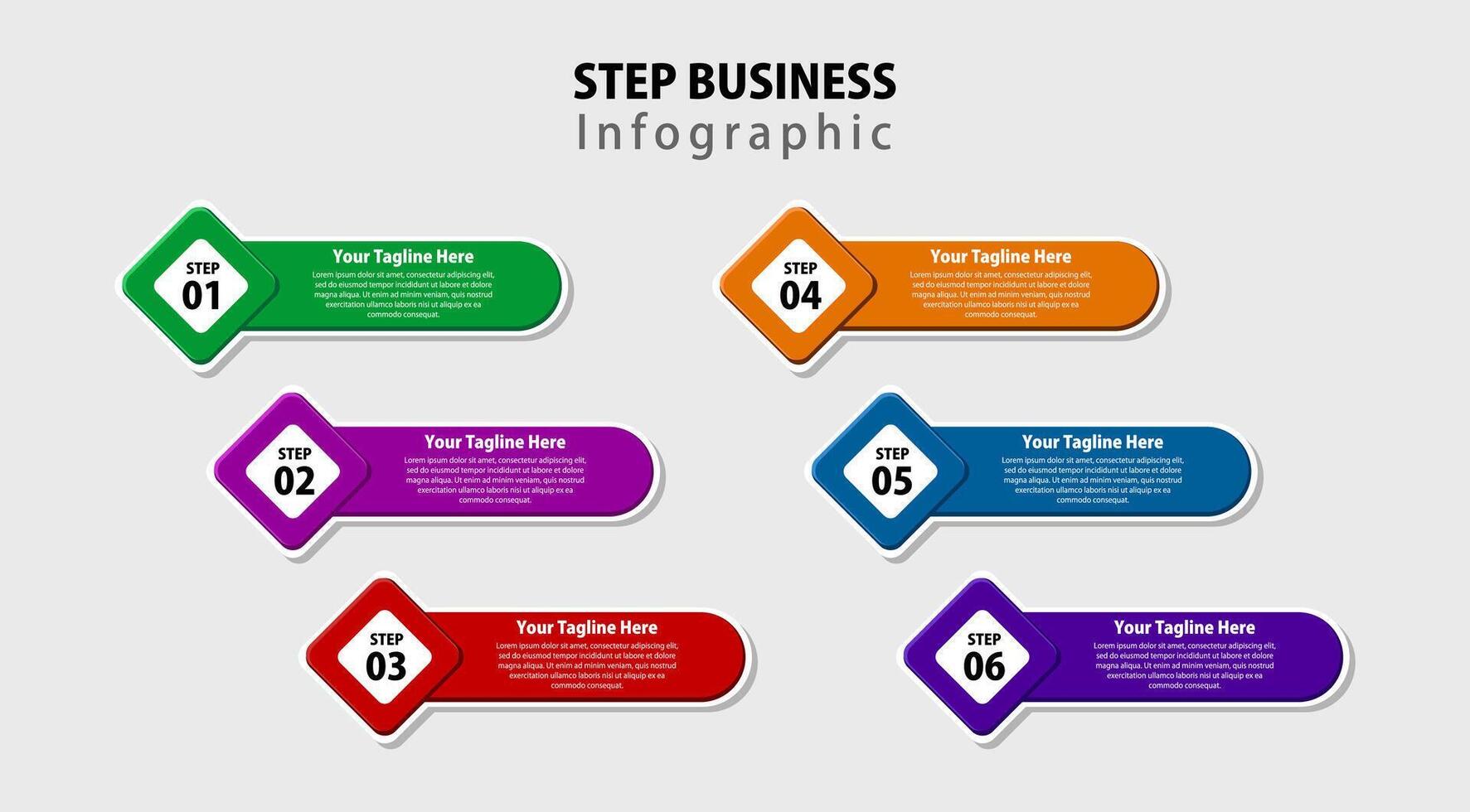 Modern business style options banner. Can be used for workflow layout, diagram, number options, step up options, web design. Presentation business infographic template colorful design vector