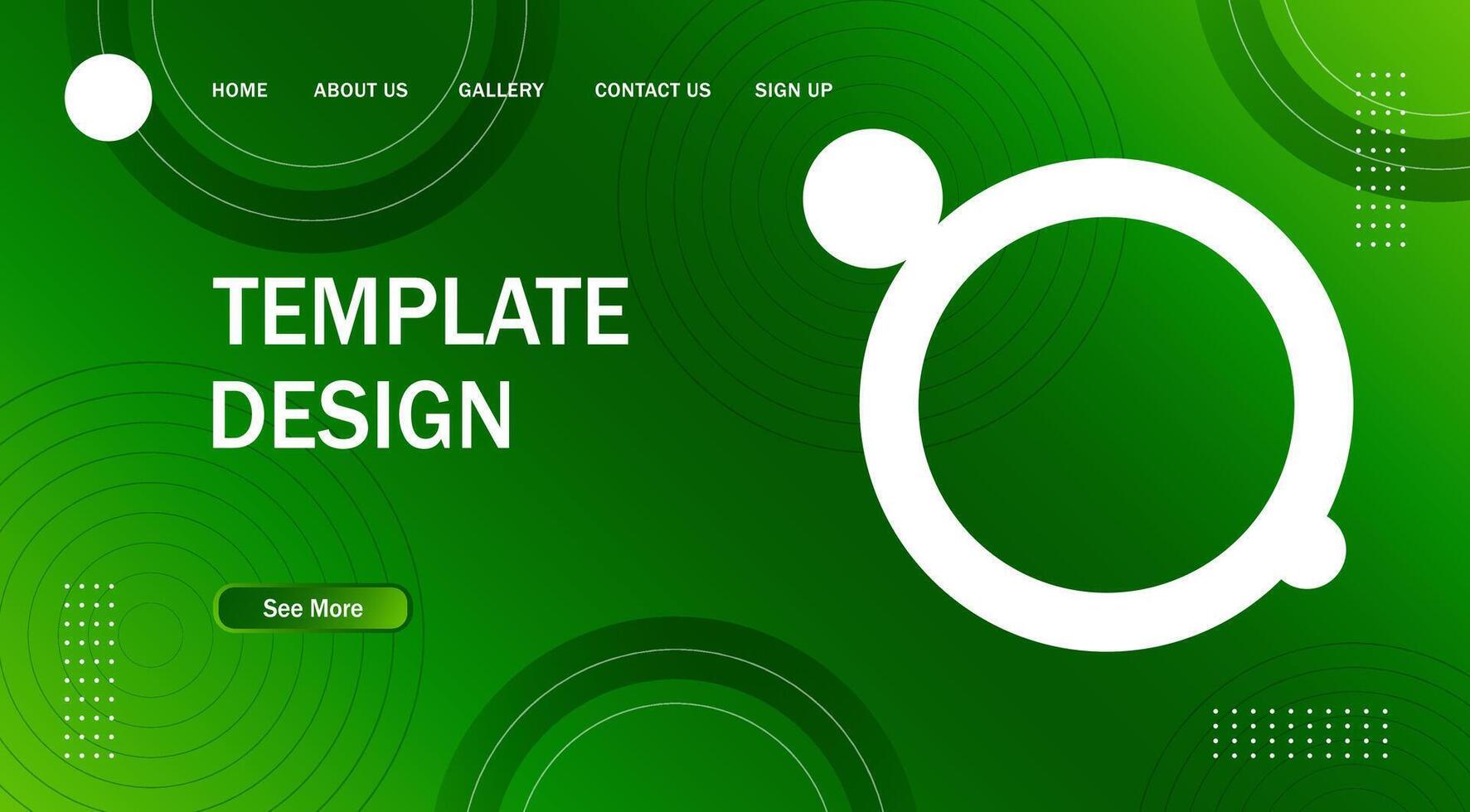 Abstract Circle Modern Banner Background. for web landing page, banner, poster background vector