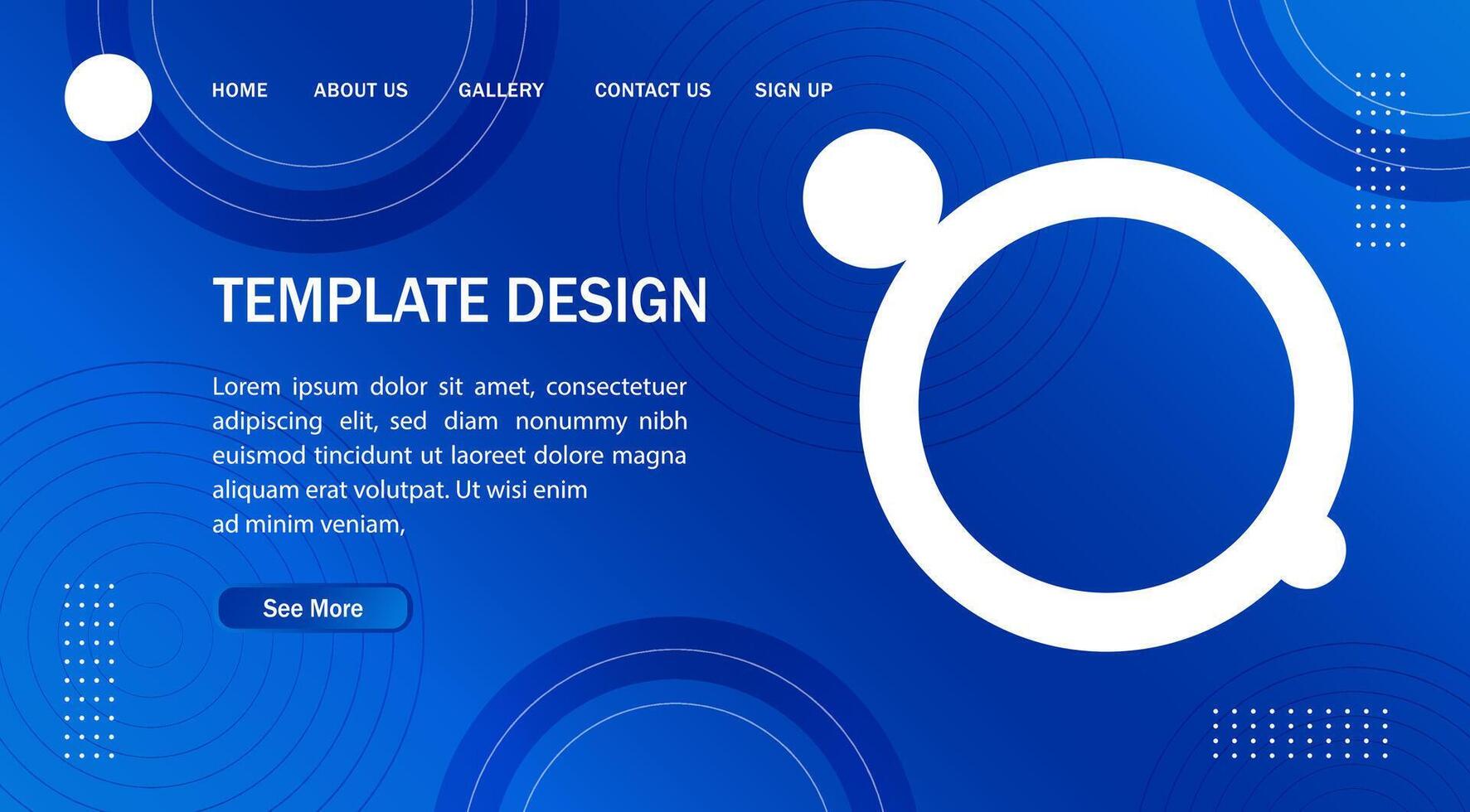 Abstract Circle Modern Banner Background. for web landing page, banner, poster background vector