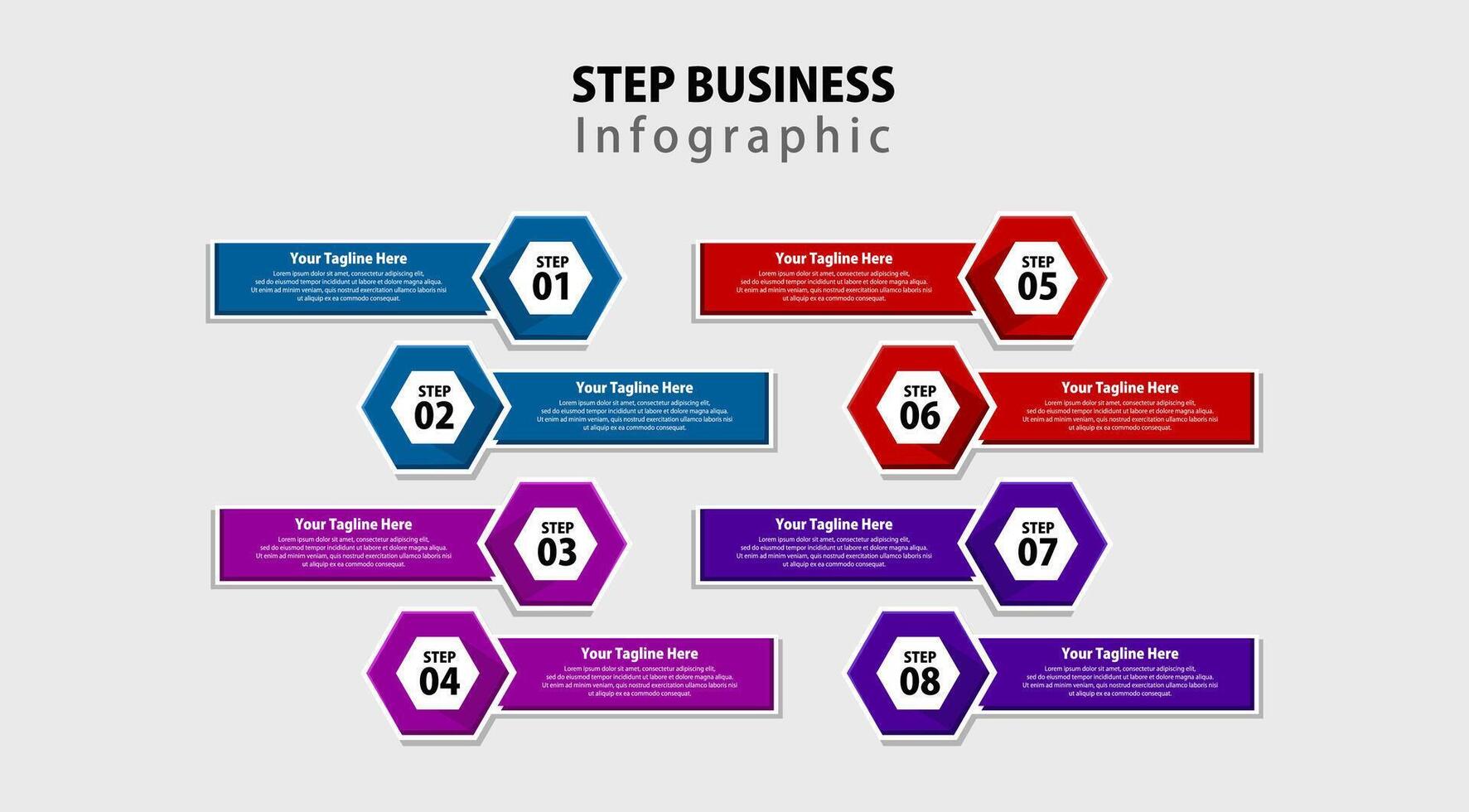 Modern business style options banner. Can be used for workflow layout, diagram, number options, step up options, web design. Presentation business infographic template colorful design vector