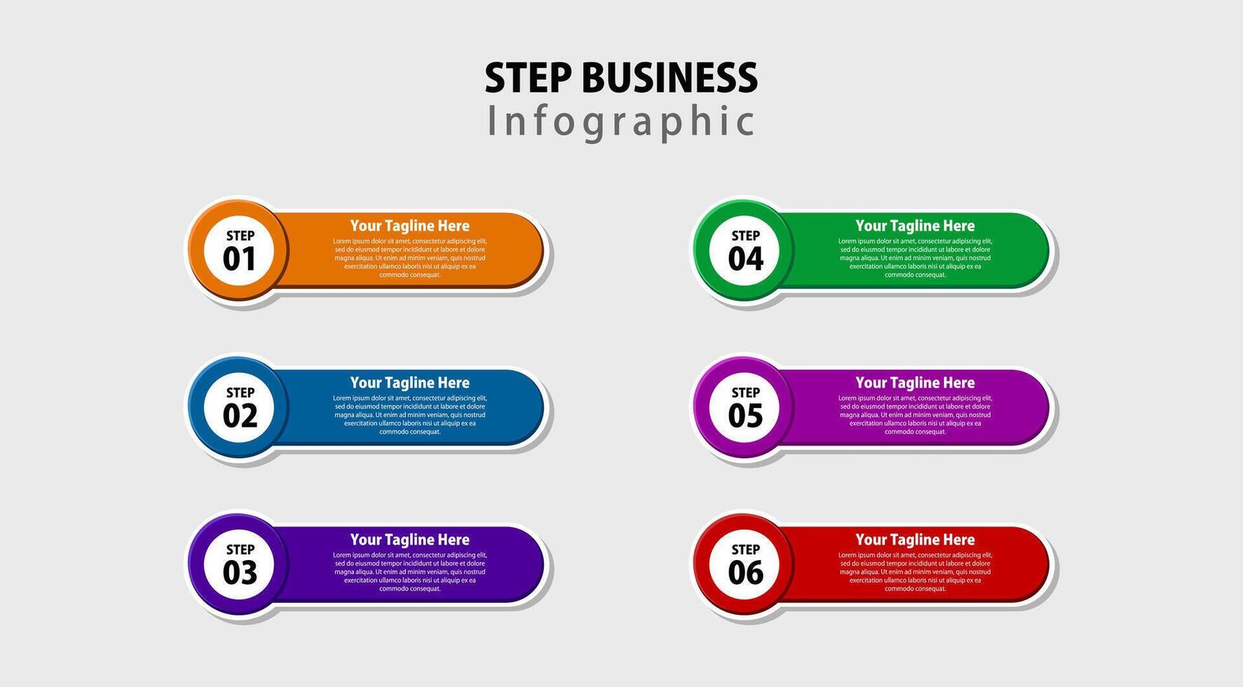Modern business style options banner. Can be used for workflow layout, diagram, number options, step up options, web design. Presentation business infographic template colorful design vector