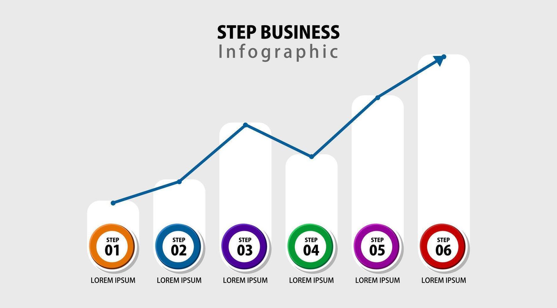 Modern business style options banner. Can be used for workflow layout, diagram, number options, step up options, web design. Presentation business infographic template colorful design vector