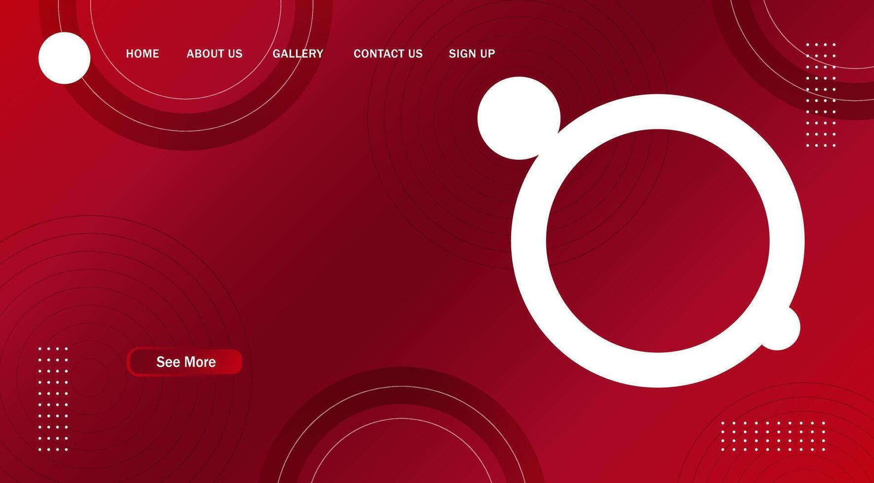 Abstract Circle Modern Banner Background. for web landing page, banner, poster background vector