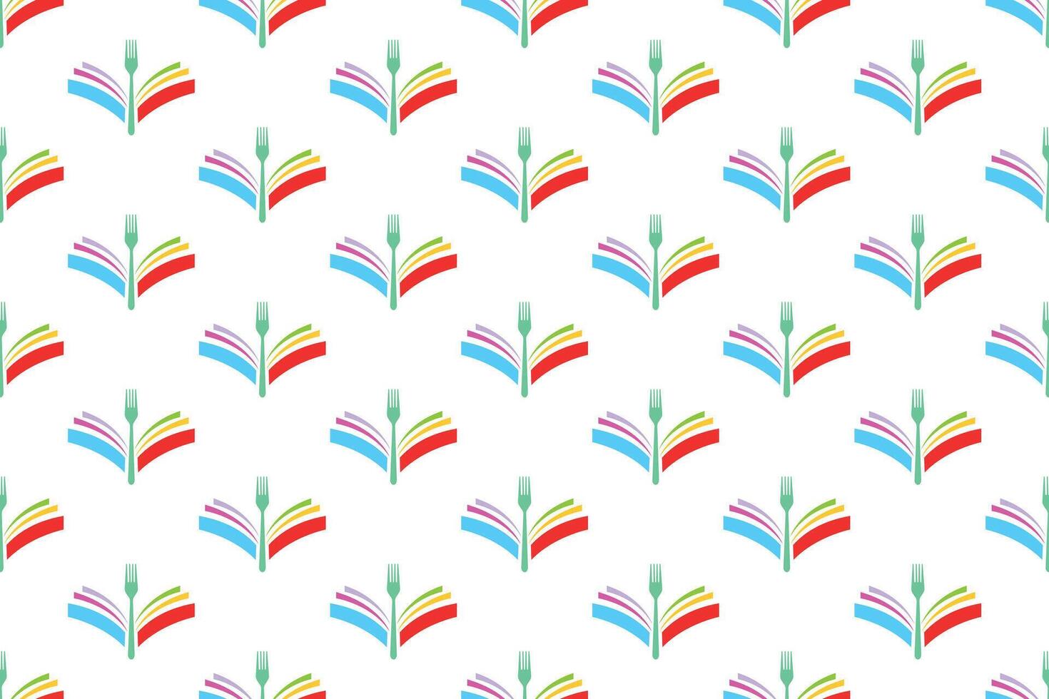 Abstract book seamless pattern background vector