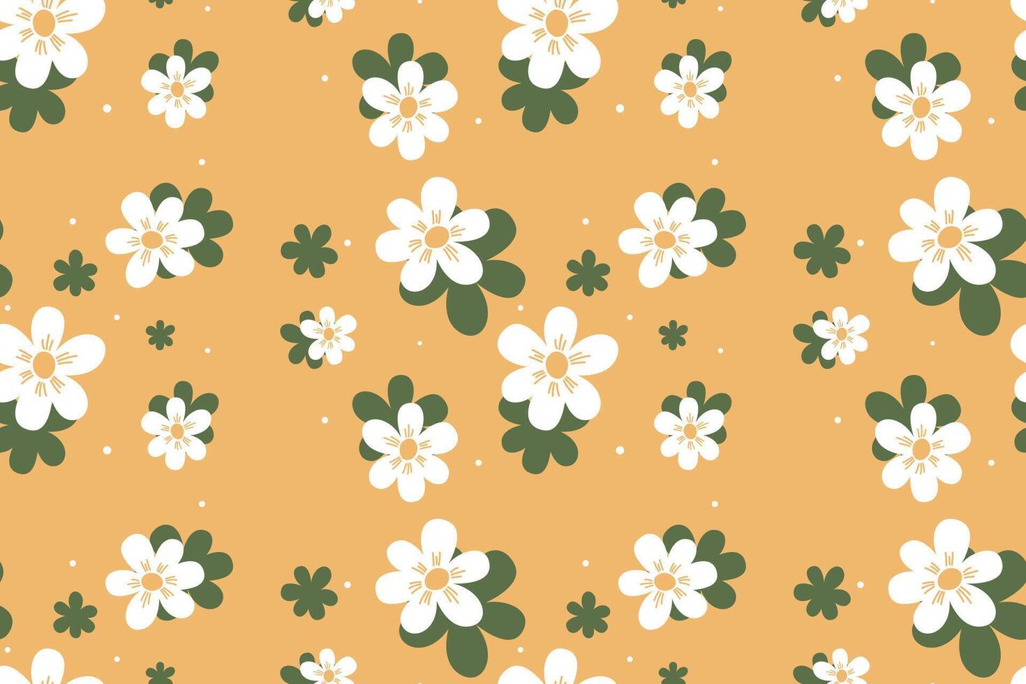 Abstract flower seamless pattern background vector