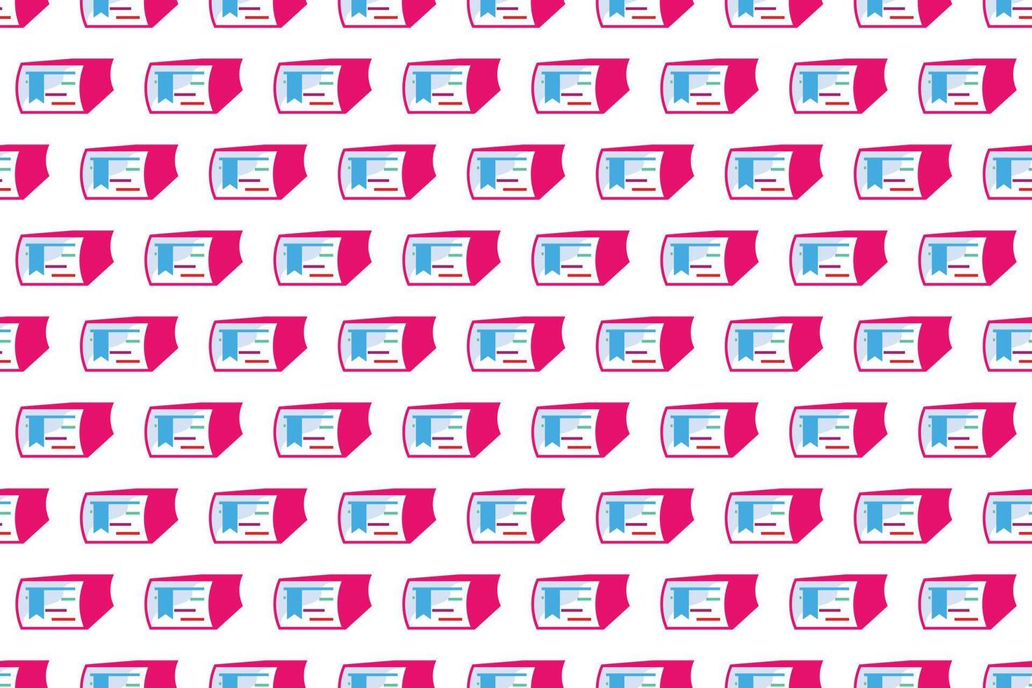 Abstract book seamless pattern background vector