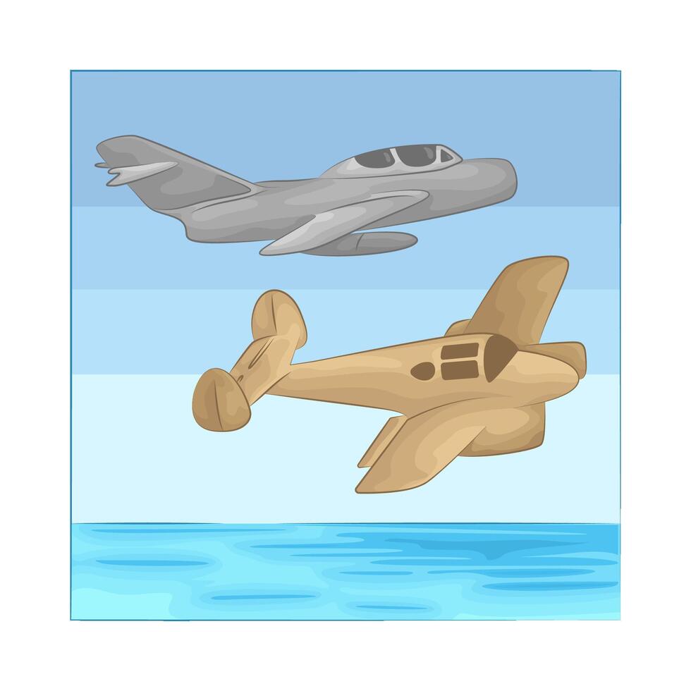 Illustration of airplane vector