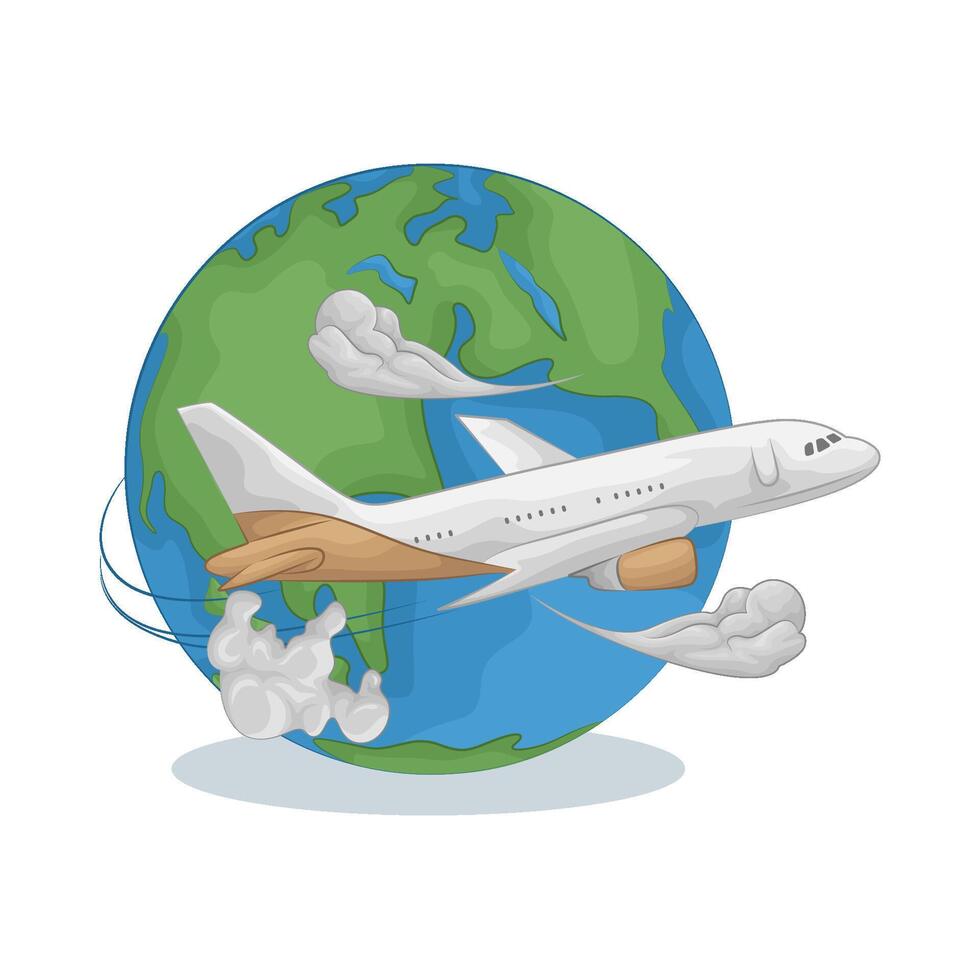 Illustration of airplane vector