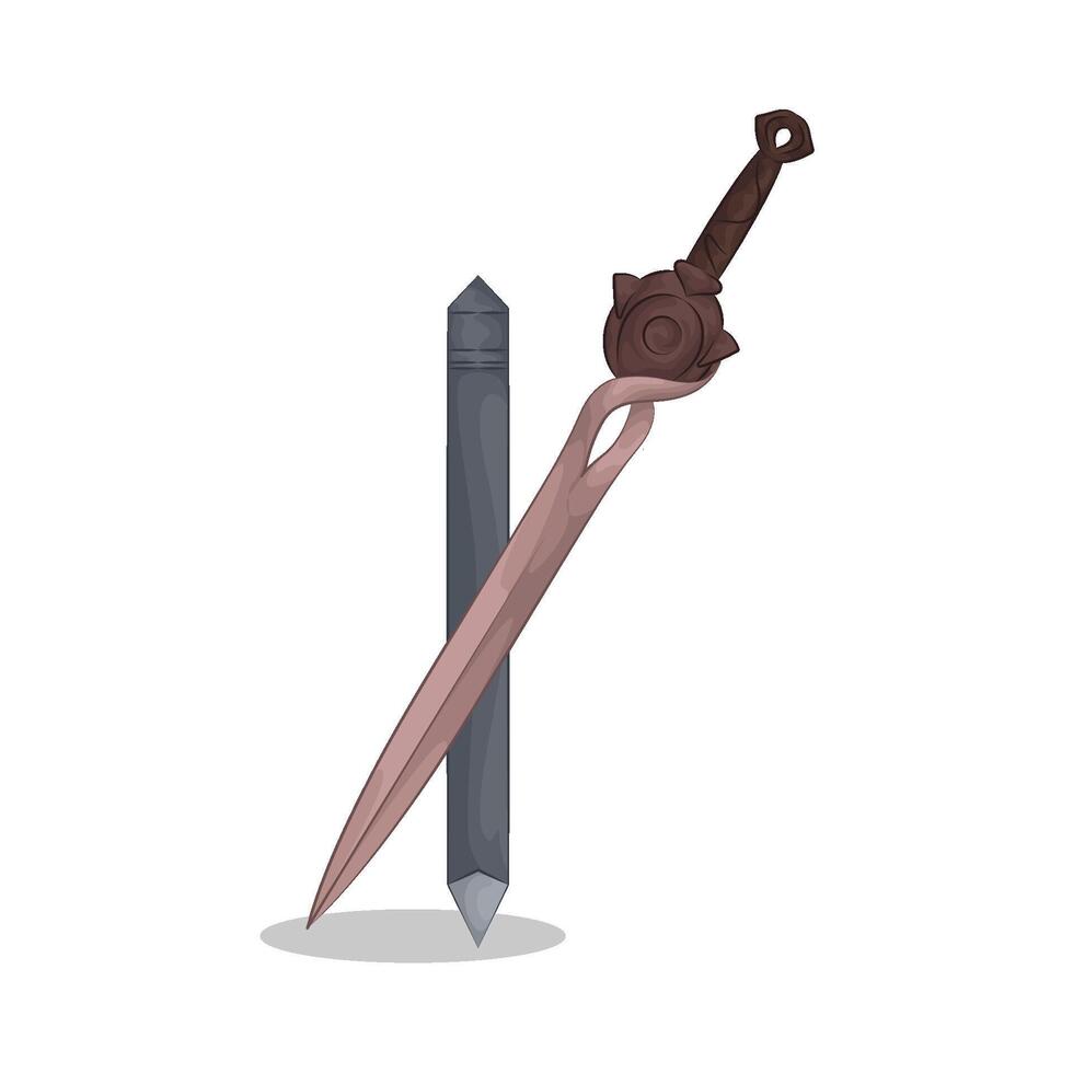 Illustration of sword vector