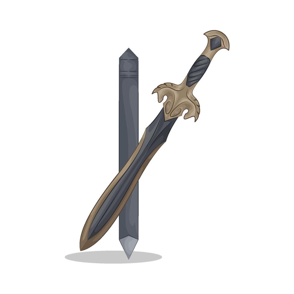 Illustration of sword vector