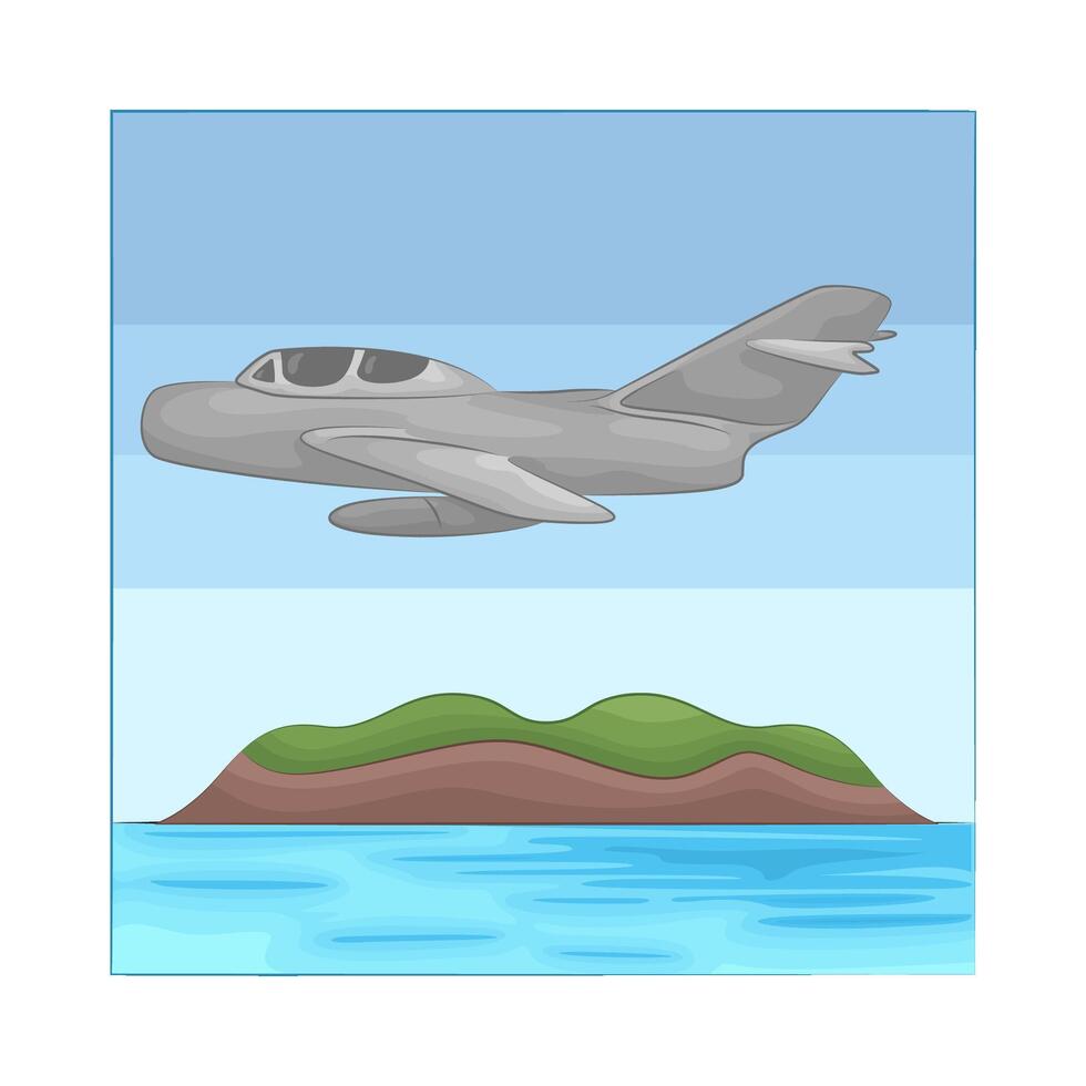 Illustration of airplane vector