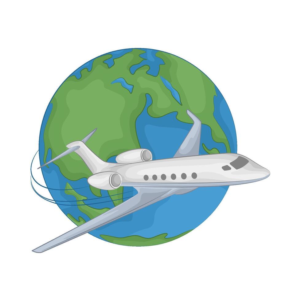 Illustration of airplane vector