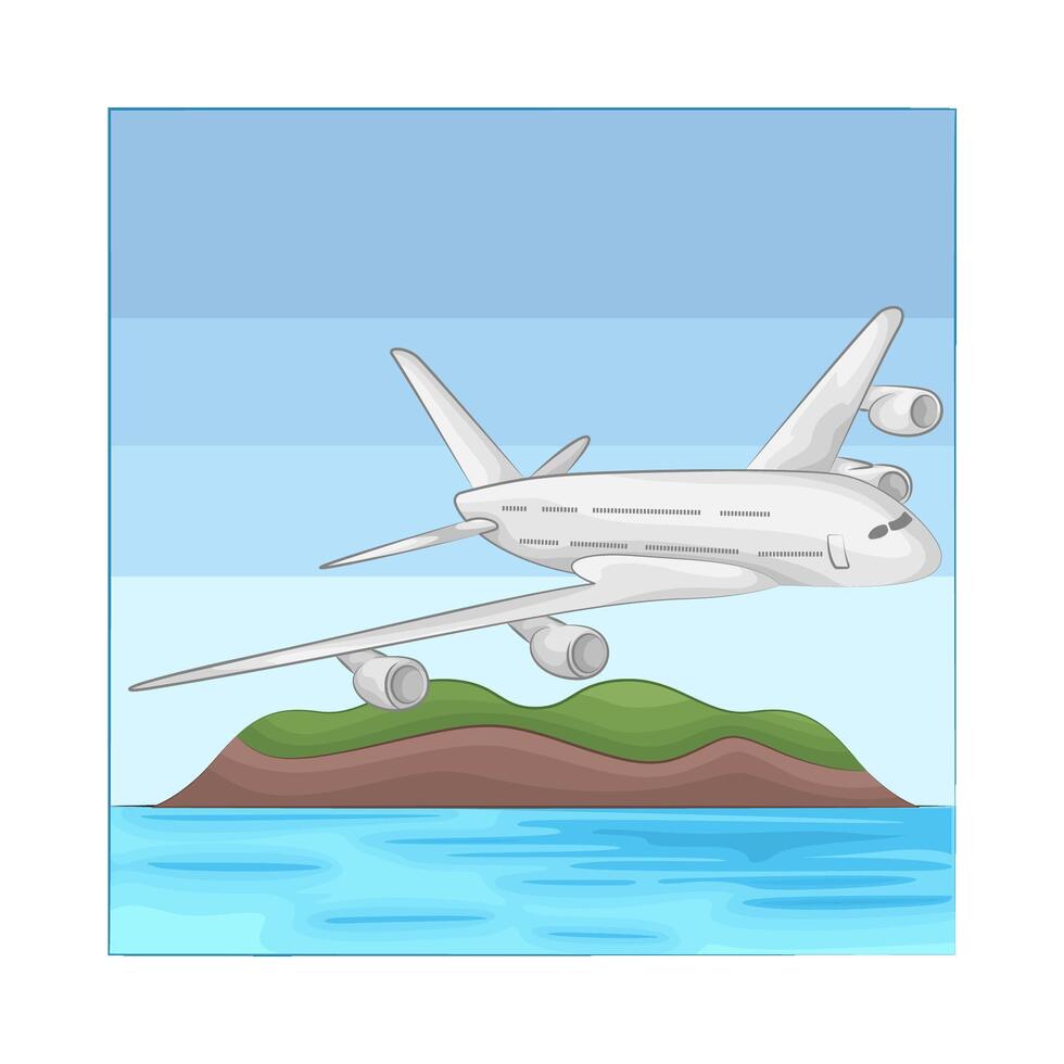Illustration of airplane vector