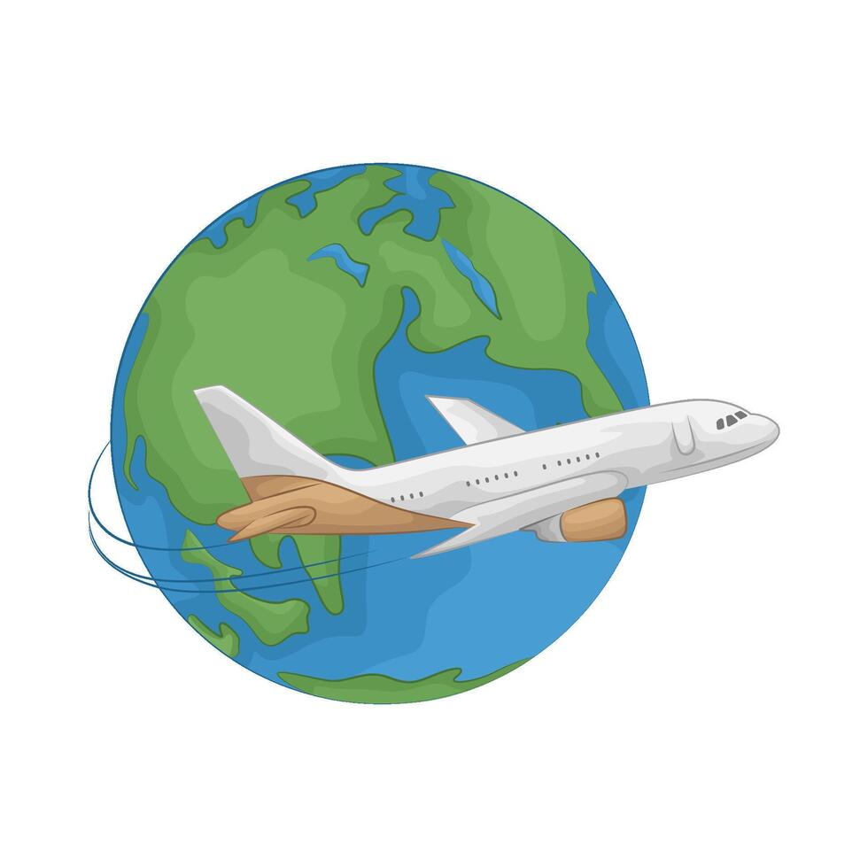 Illustration of airplane vector