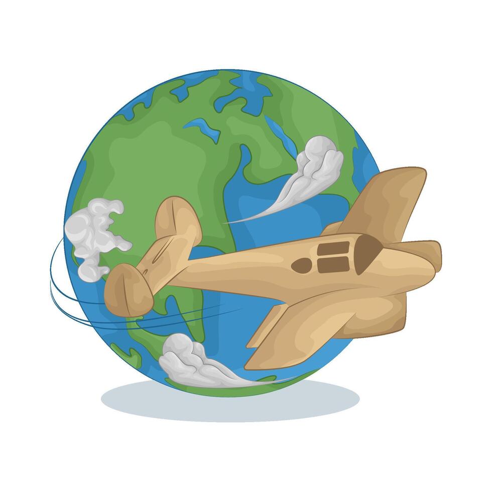 Illustration of airplane vector