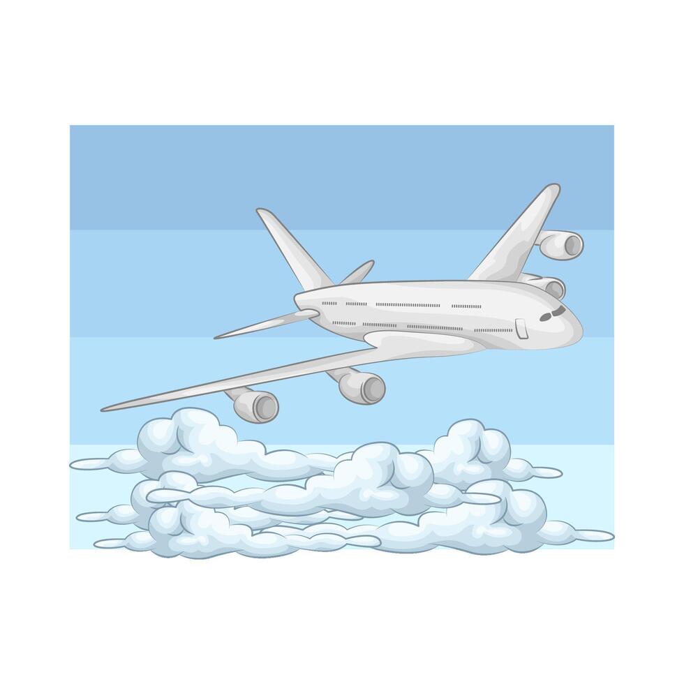 Illustration of airplane vector