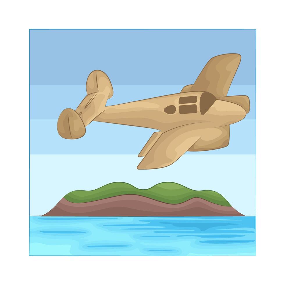 Illustration of airplane vector