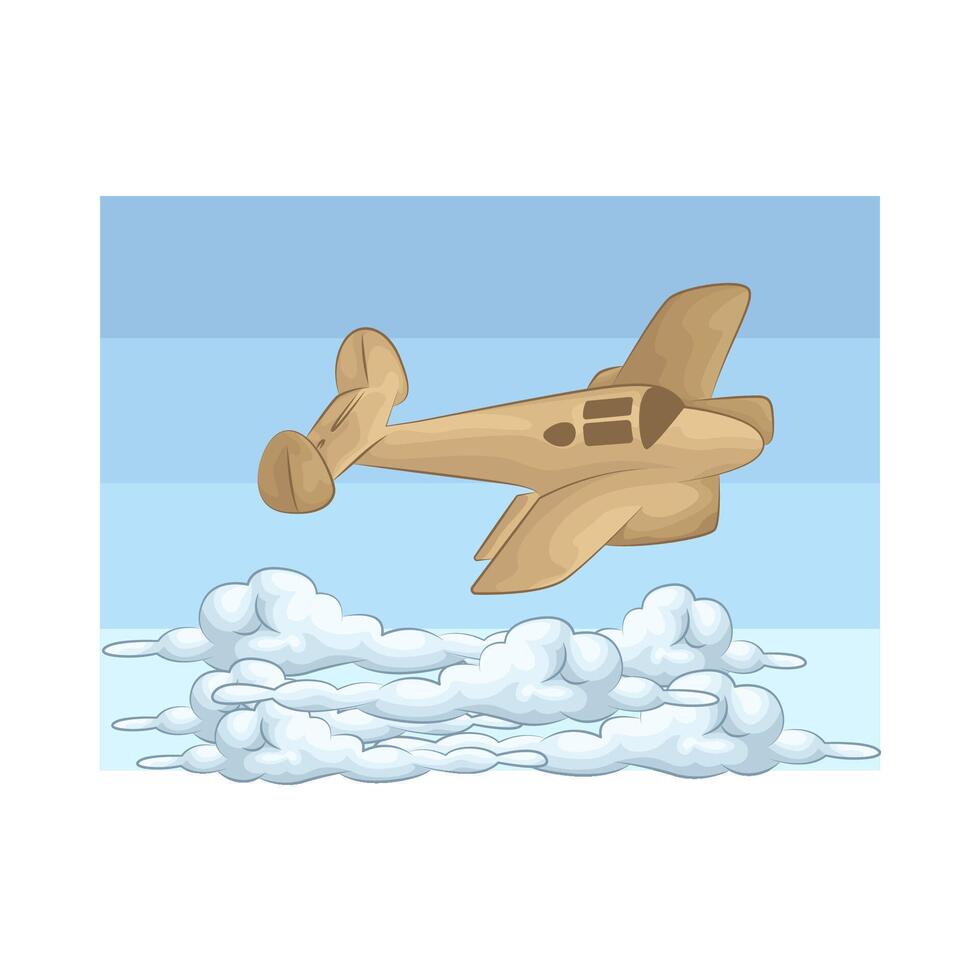 Illustration of airplane vector