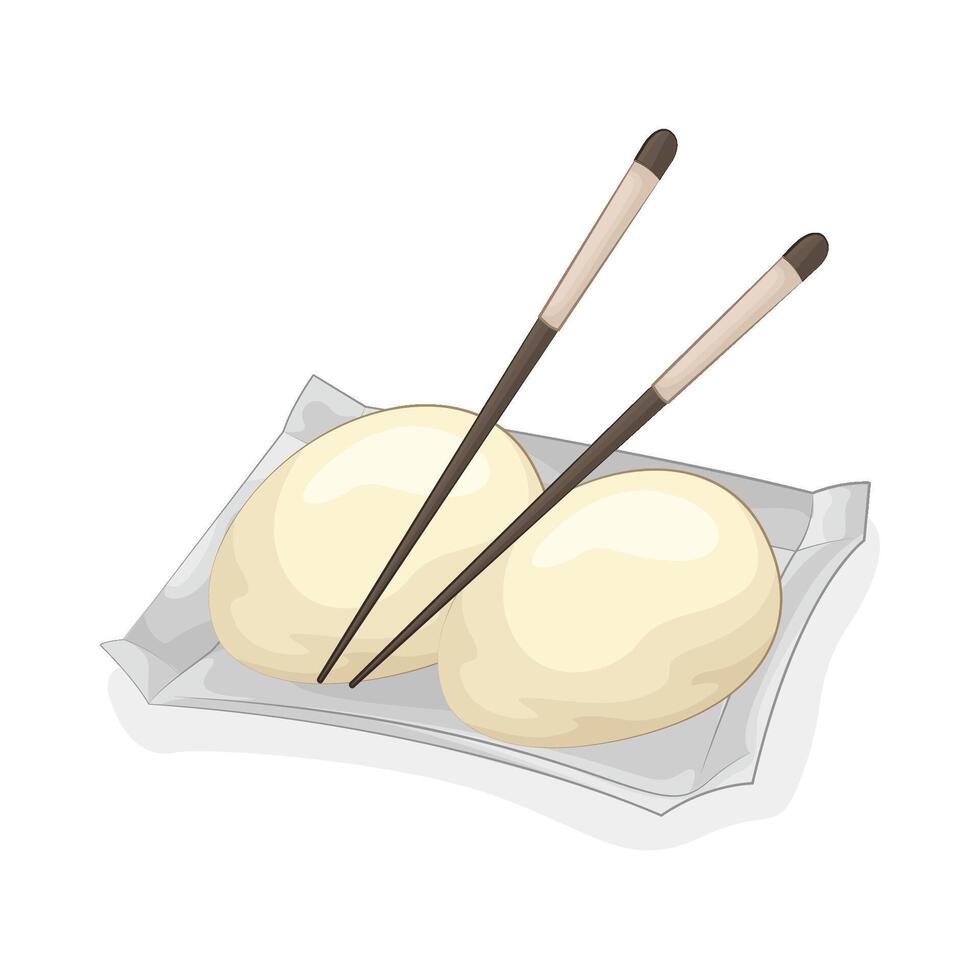 Illustration of boiled egg vector