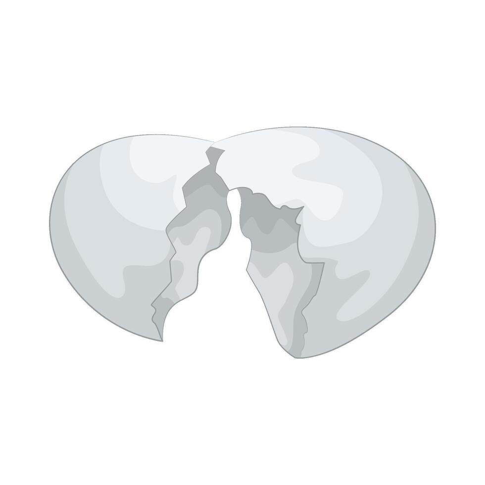 Illustration of egg shell vector