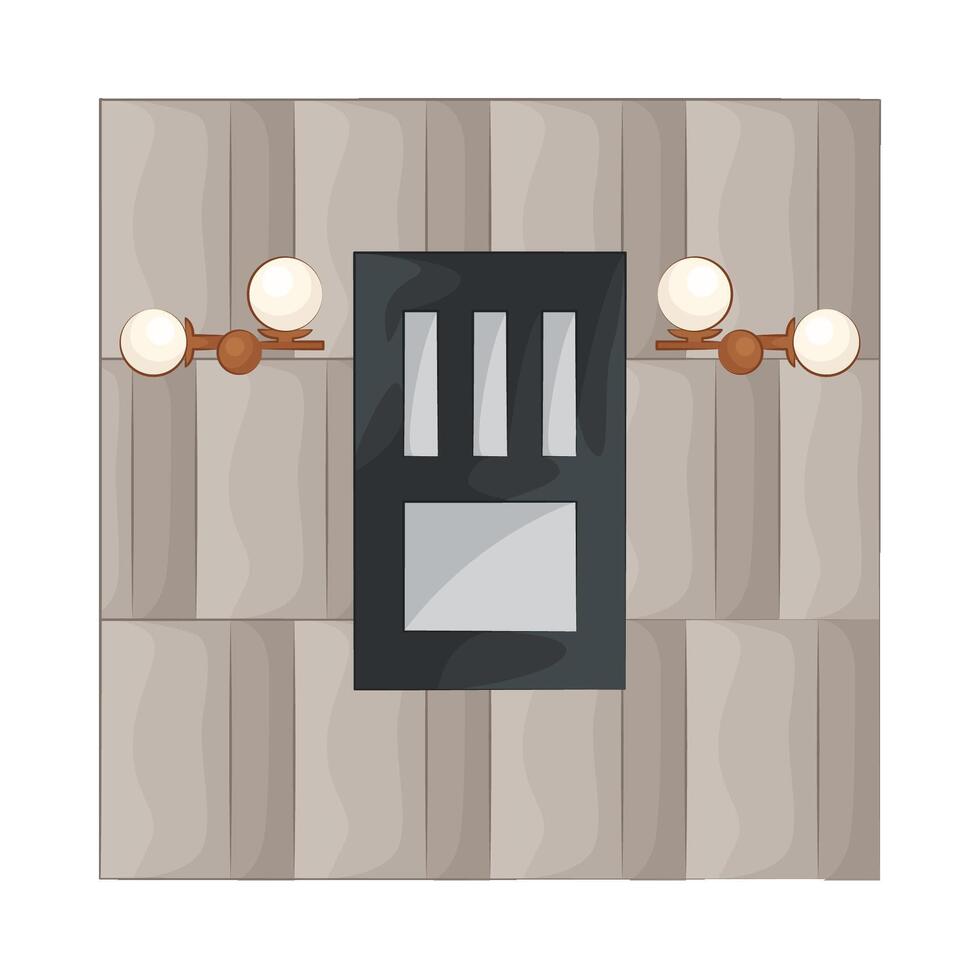 Illustration of house wall vector