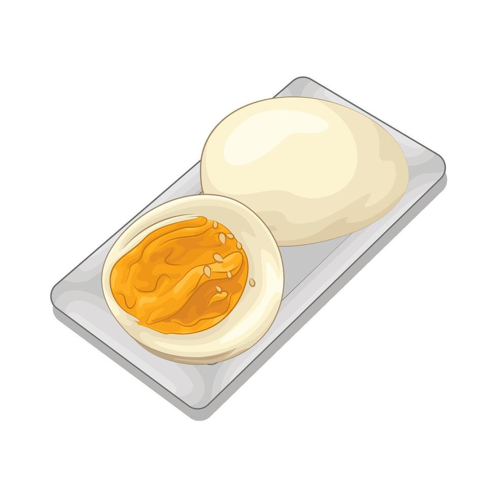 Illustration of boiled egg vector