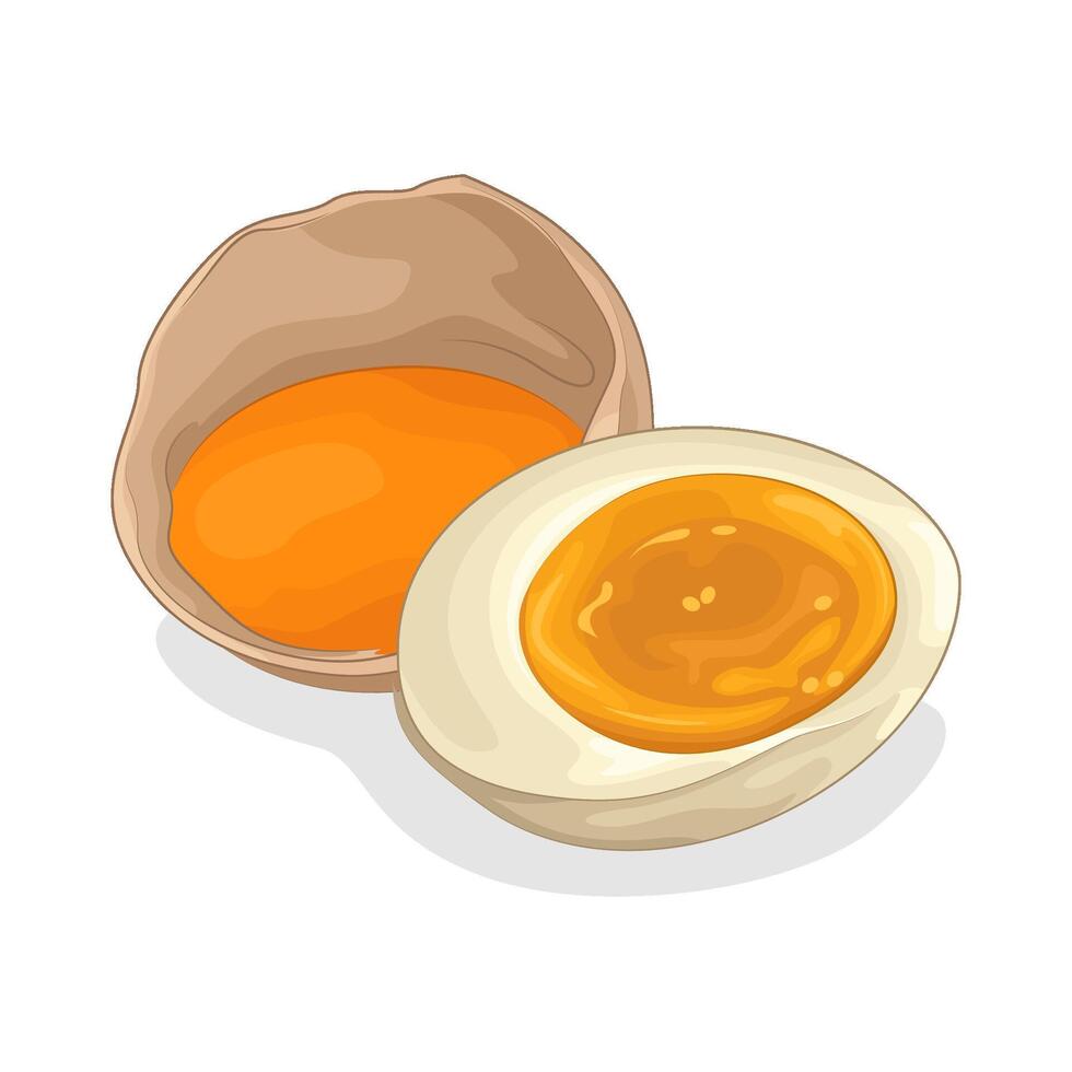 Illustration of boiled egg vector