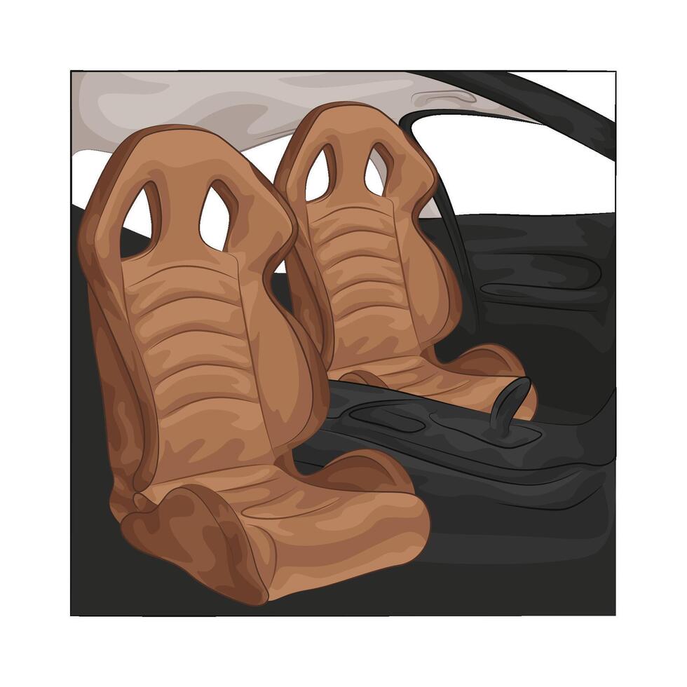 Illustration of car seat vector