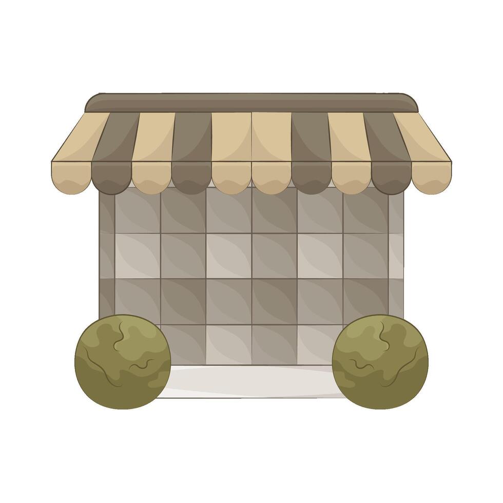 Illustration of house wall vector