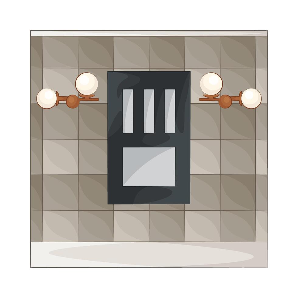 Illustration of house wall vector