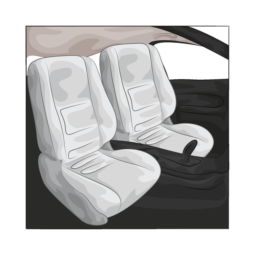 Illustration of car seat vector