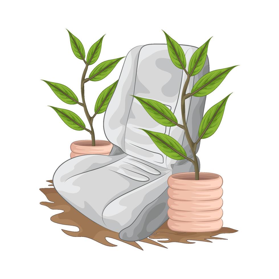 Illustration of car seat vector
