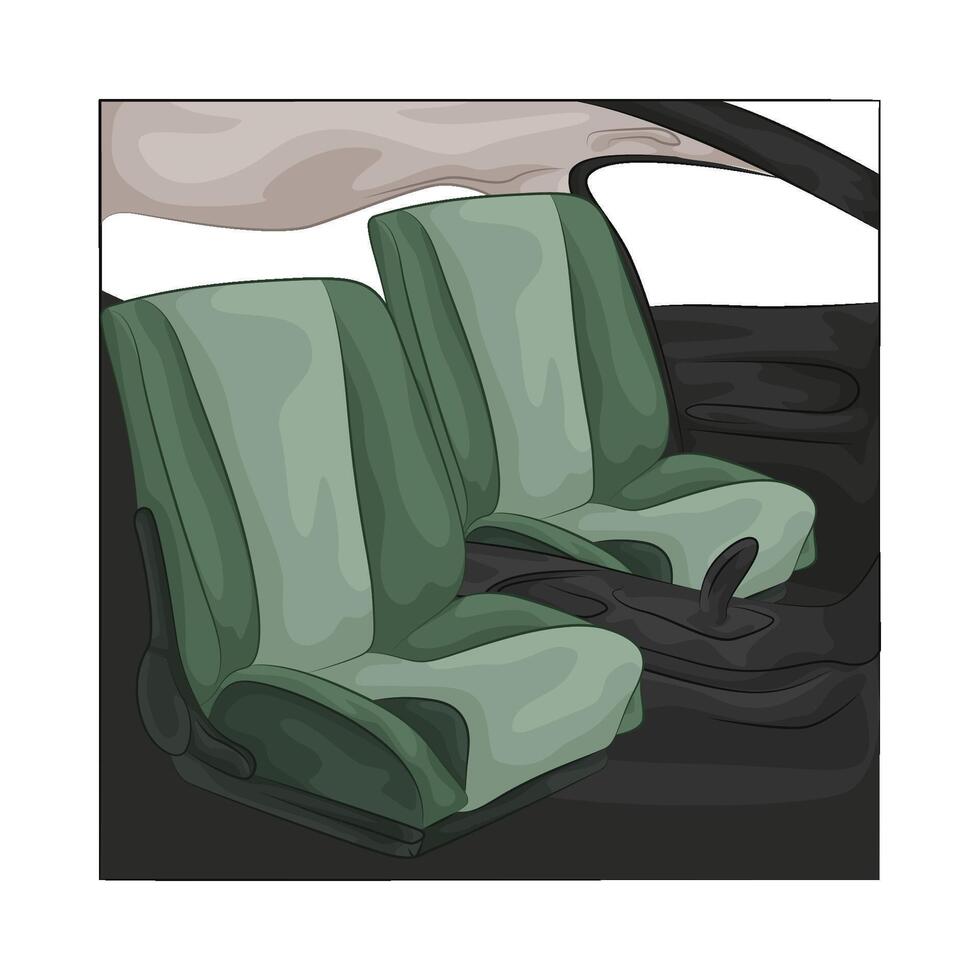 Illustration of car seat vector