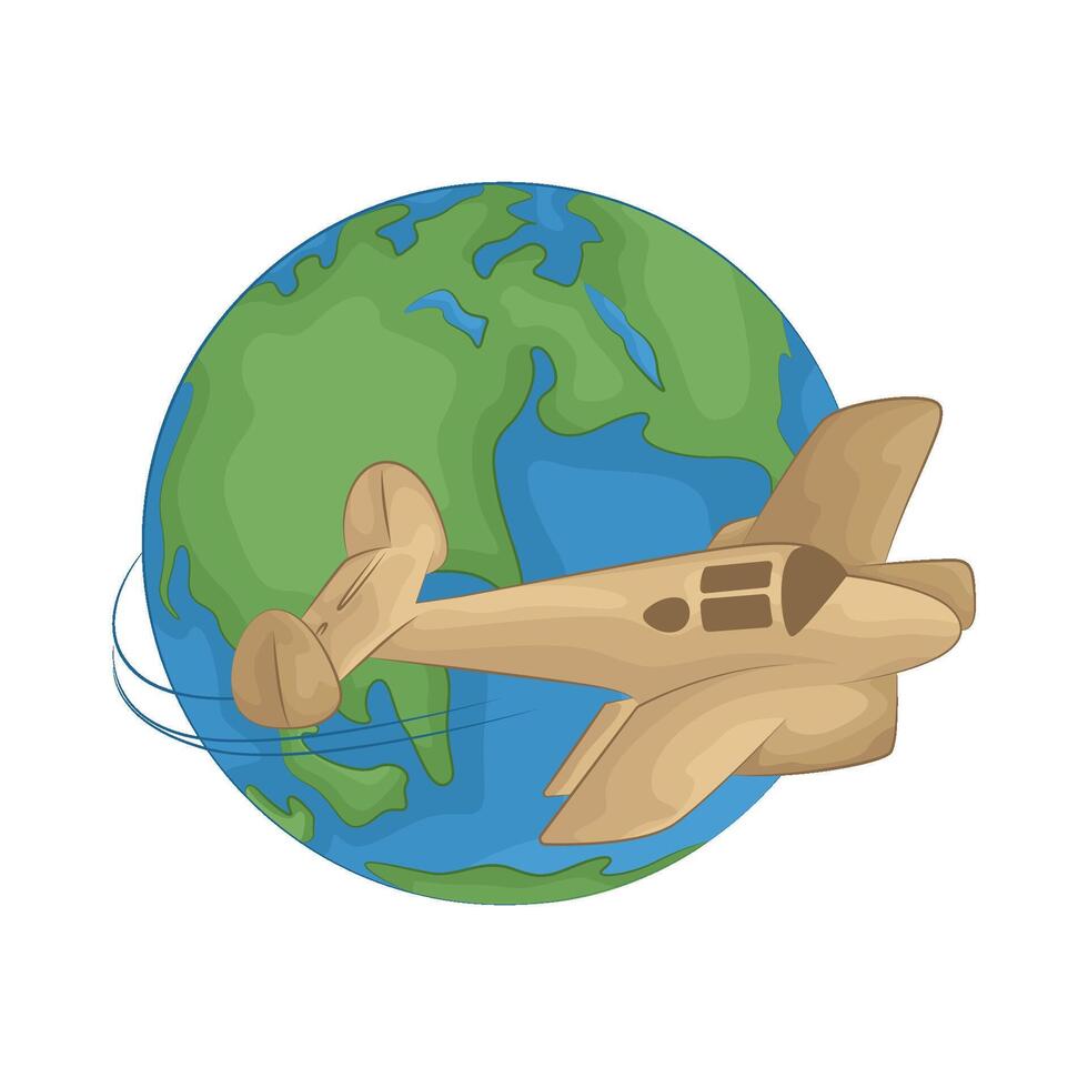 Illustration of airplane vector