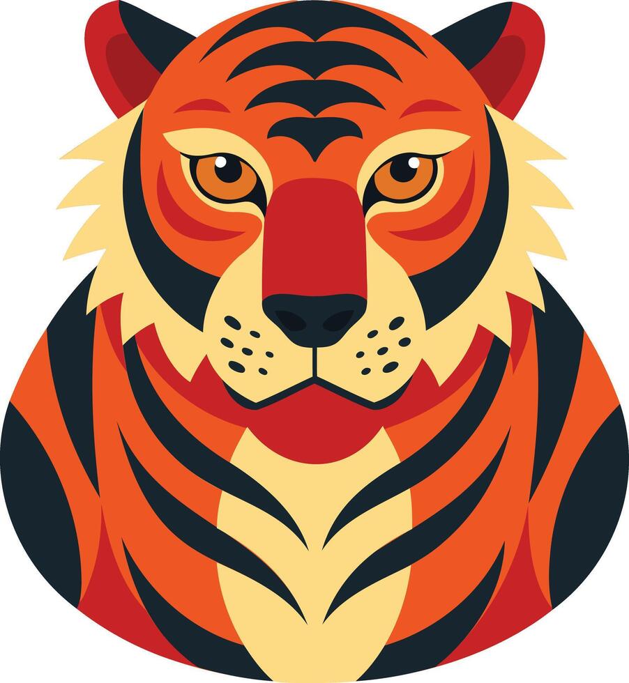 tiger element for global tiger day vector