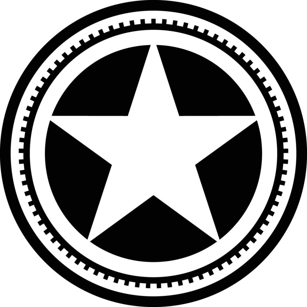logo symbol Star Shield company isolated in a white background. vector