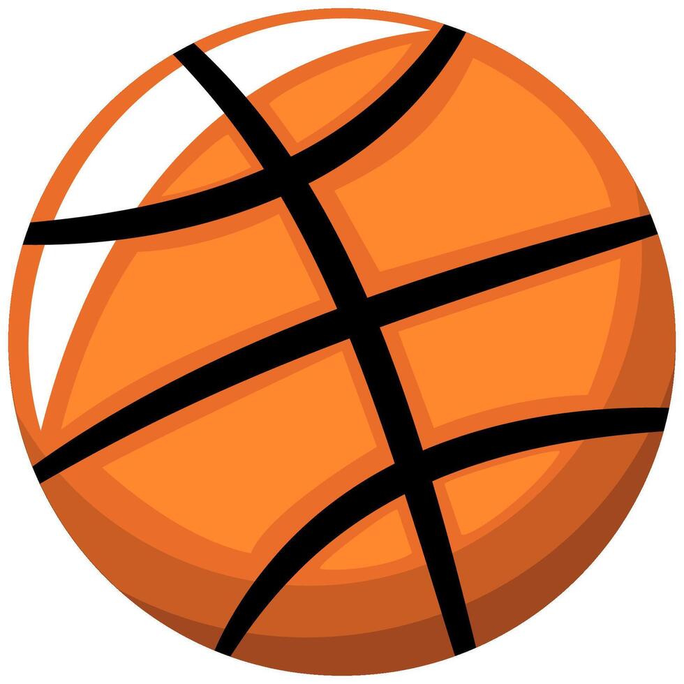 Basketball ball on white background vector