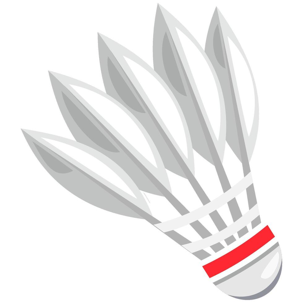 Badminton shuttlecocks on white background vector