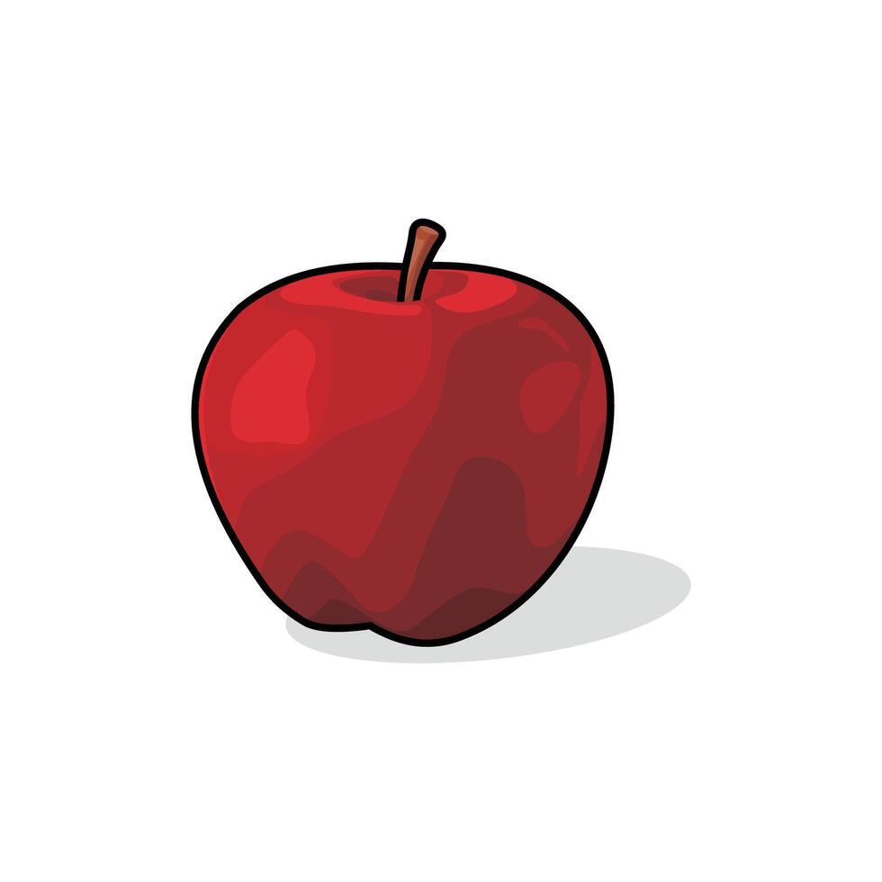 RED APPLE FRUIT VECTORS