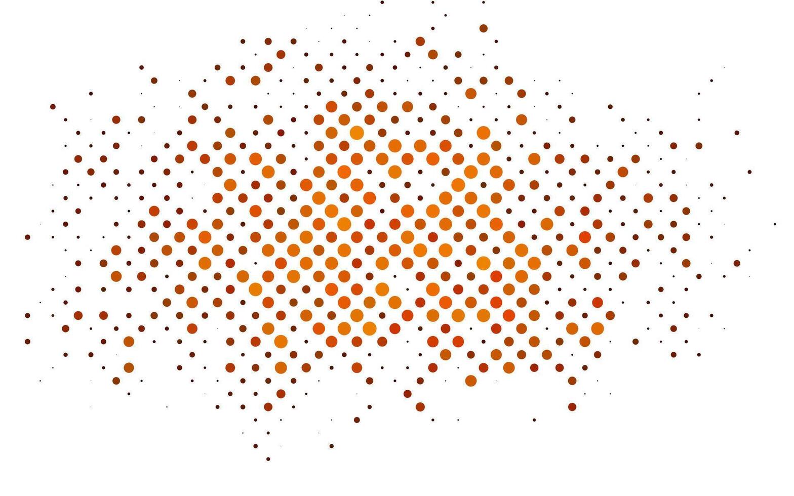 Light Orange template with circles. vector