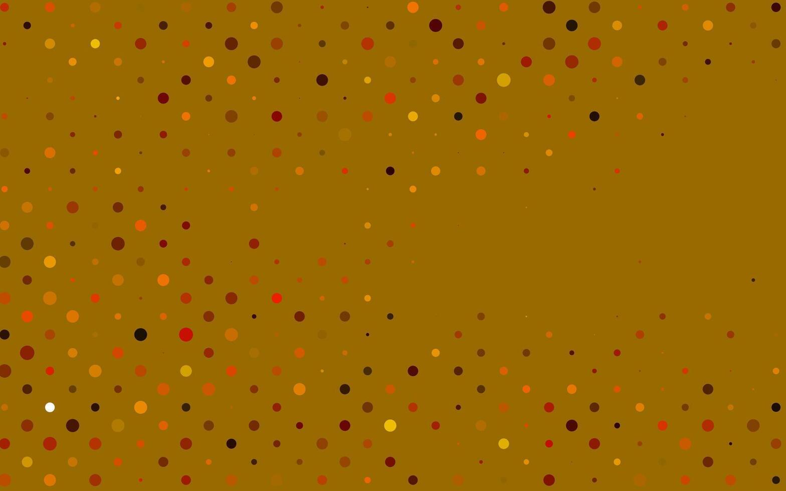 Light Orange cover with spots. vector