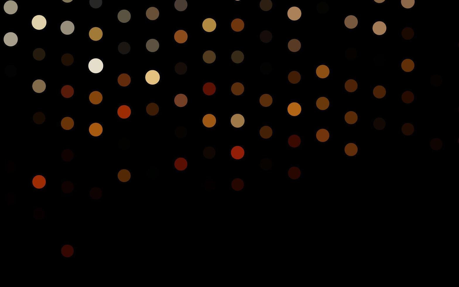 Dark Orange layout with circle shapes. vector