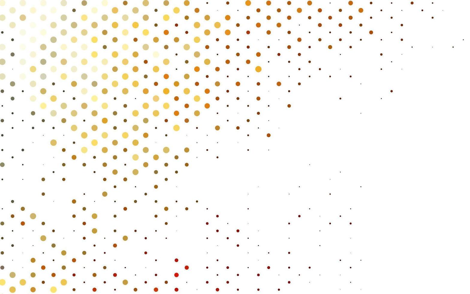 Light Orange pattern with spheres. vector