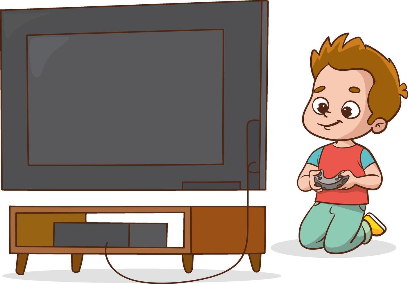 Gadgets kids. Adorable happy children using laptop smartphones tablets touch on digital phone screen holding electronic technics exact future technology concept vector