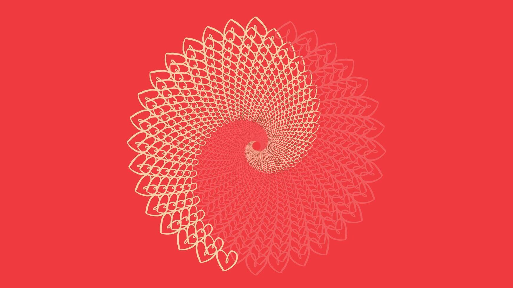 Abstract spiral simple creative minimalist background. vector