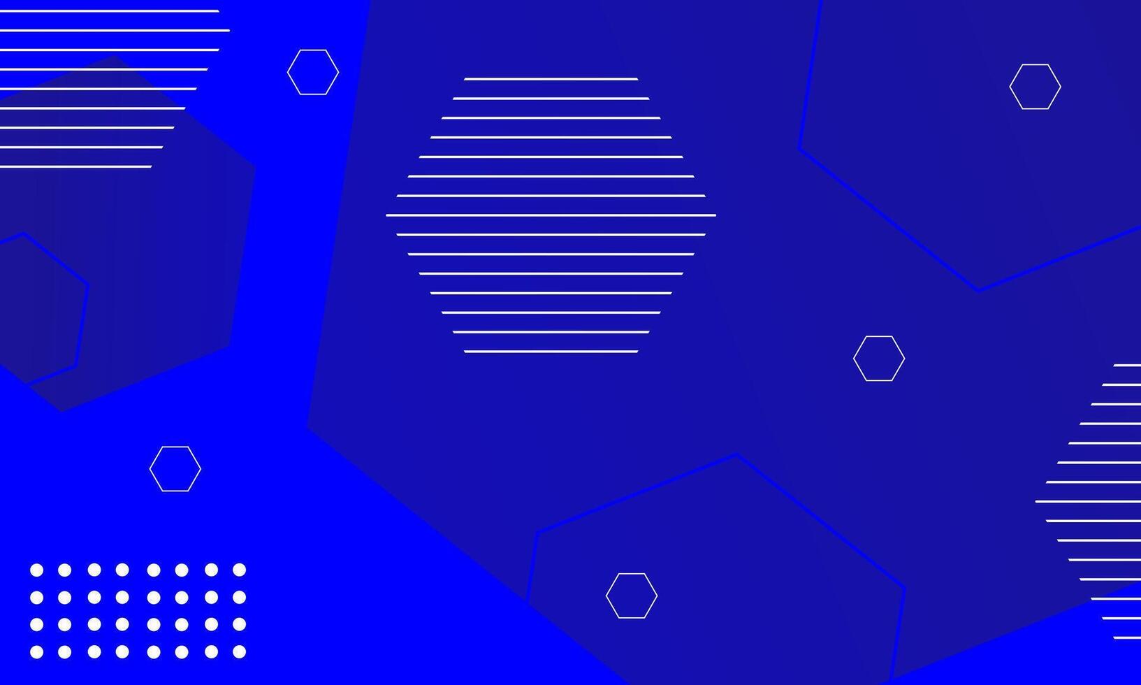 abstract blue hexagon background vector