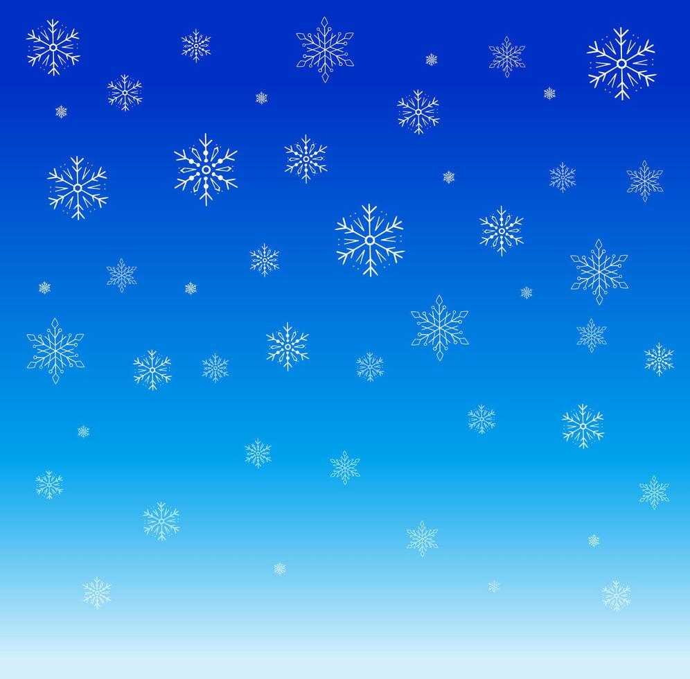 Falling white Snowflakes Christmas design vector