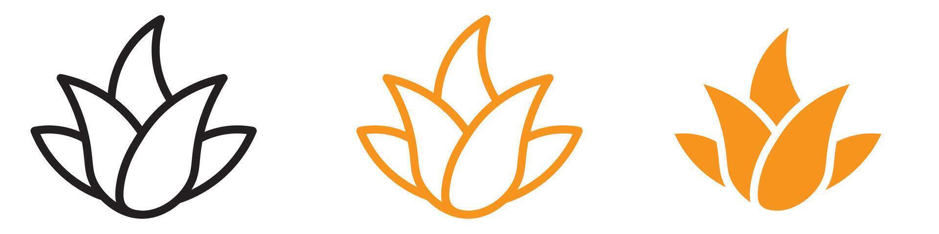 Detailed Aloe Vera Icon for Health and Beauty Projects Highlighting Natural Remedies vector