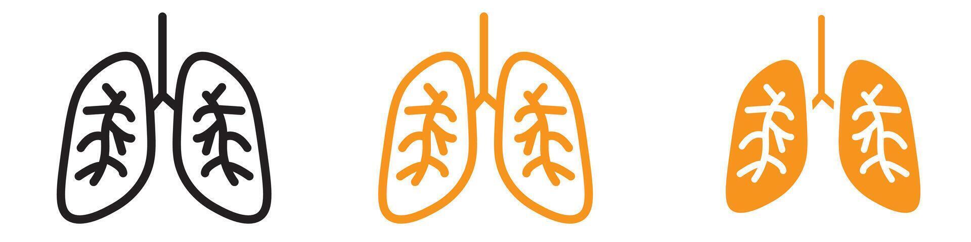 Clear Asthma Icon for Respiratory Health and Medical Projects in Healthcare Designs vector