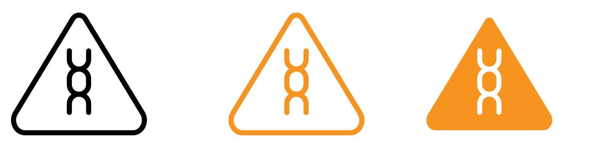 Carcinogen Warning Icon Set Hazardous Substance Symbols for Safety and Health Projects vector